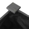 vidaXL Canteiro elevado c/ forro 120x45x25 cm abeto maciço cinzento
