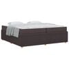 vidaXL Estrutura da Cama Marrom Escuro 200 x 200 cm tecido