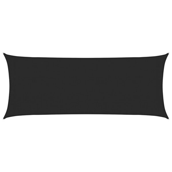 vidaXL Para-sol estilo vela 160 g/m&sup2; 2x4,5 m PEAD preto