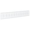 vidaXL Cesto gabi&atilde;o com cobertura 1200x50x200 cm ferro galvanizado