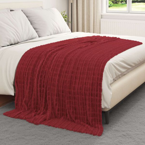 vidaXL Cobertores de Sof&aacute; 6 pcs Vermelho Bordeaux 200 x 150 cm L&atilde;