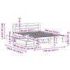vidaXL Cama sem colch&atilde;o 135x190 cm madeira pinho maci&ccedil;a castanho-mel