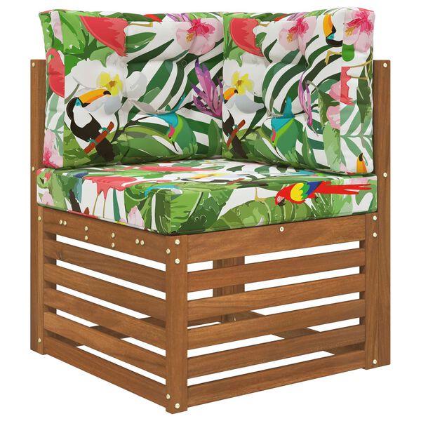 vidaXL Almofada para Sof&aacute; Externo 3 pcs colorido Poli&eacute;ster