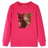 Sweatshirt para crian&ccedil;a rosa-choque 116