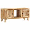 vidaXL M&oacute;vel de TV 105x46x32 cm madeira de mangueira &aacute;spera maci&ccedil;a
