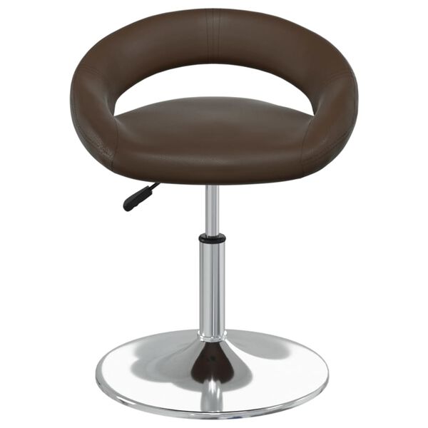 vidaXL Banco de bar couro artificial castanho