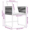 vidaXL Cadeiras de jardim 4 pcs Preto e antracite