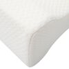 vidaXL Knee Pillow Branco Espuma de mem&oacute;ria e poli&eacute;ster