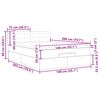 vidaXL Estrutura cama otomana colch&atilde;o 140x200cm tecido cinzento claro