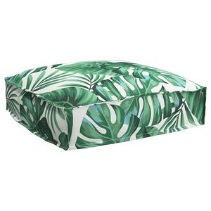 vidaXL Almofada Folha Padr&atilde;o de Folhas 50 x 50 x 12 cm Tecido Oxford
