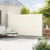 vidaXL Toldo lateral retr&aacute;til para p&aacute;tio 200x500 cm cor creme