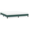 vidaXL Estrutura de cama sem colchão 200x210 cm veludo verde-escuro