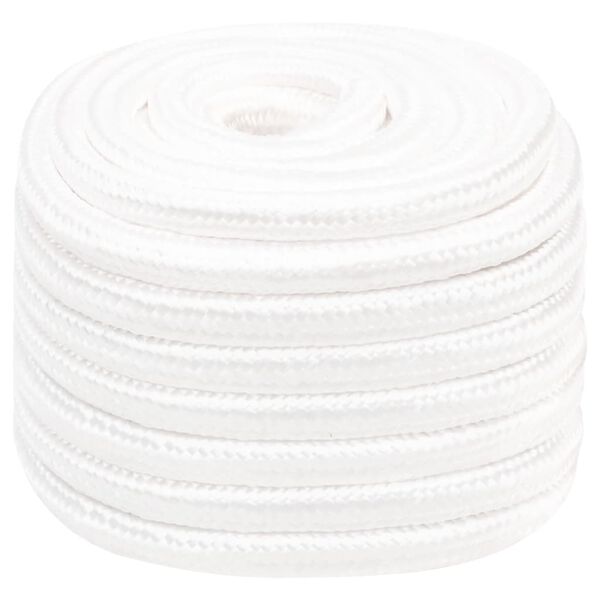 vidaXL Corda de barco 20 mm 25 m polipropileno branco completo
