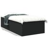 vidaXL Estrutura de cama 90x190 cm derivados de madeira preto