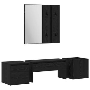 vidaXL Conjunto de m&oacute;veis de corredor 6 unid. 80 x 31 x 40 cm