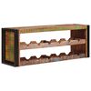 vidaXL Escorredor de Vinho 120 x 45 x 33 cm Madeira Recuperada Maci&ccedil;a
