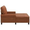 vidaXL Chaise Lounge com almofada Castanho 91 x 157 x 91 cm PU Antigo