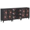 vidaXL Gabinetes de Armazenamento 3 unid. 180 x 33 x 75 cm Multicolor