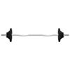 vidaXL Barra com discos 90 kg ferro fundido/a&ccedil;o cromado