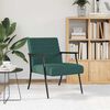 vidaXL poltrona Verde Escuro 59 x 75 x 78 cm tecido