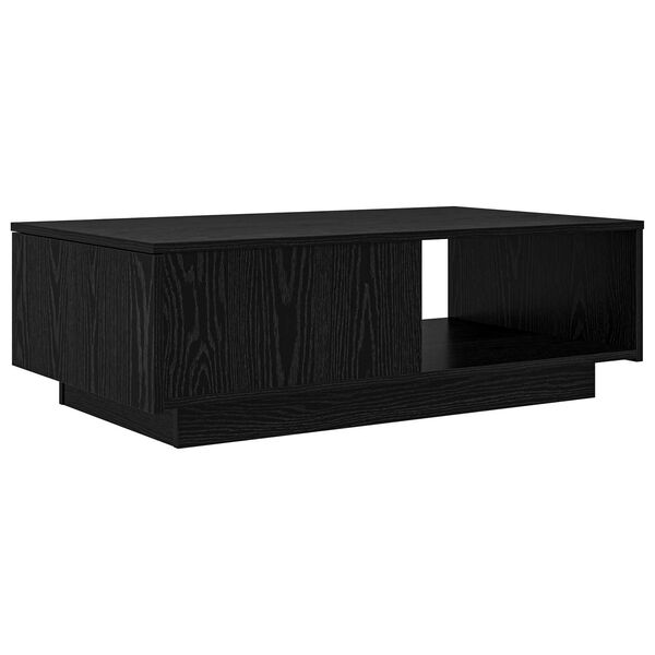 vidaXL Mesa de centro com gaveta Carvalho Preto 95 x 55 x 31 cm