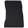vidaXL Tapete de carro 4 pcs Preto Borracha