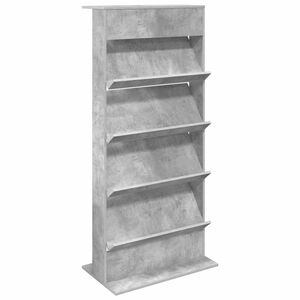 vidaXL Estante de Revistas Cinzento 70 x 41 x 156 cm
