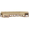 vidaXL Conjunto de Sof&aacute;s para Exterior 8 pcs Natural e Bege