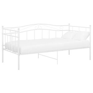 vidaXL Sof&aacute;-cama 90x200 cm metal branco