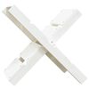 vidaXL Suporte de lenha 47x39,5x48 cm madeira de pinho maci&ccedil;a branco