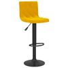 vidaXL Bancos de bar 2 pcs veludo amarelo mostarda
