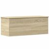 vidaXL Caixa de arruma&ccedil;&atilde;o 90x35x35 cm deriv. madeira carvalho sonoma