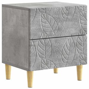vidaXL Mesa-de-cabeceira Cinzento Cimento 43 x 34,5 x 48 cm