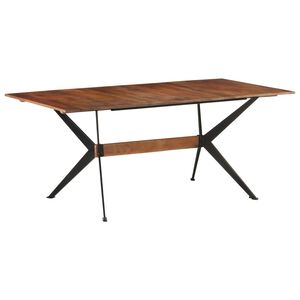 vidaXL Mesa de jantar 180x90x76 cm madeira de mangueira maci&ccedil;a
