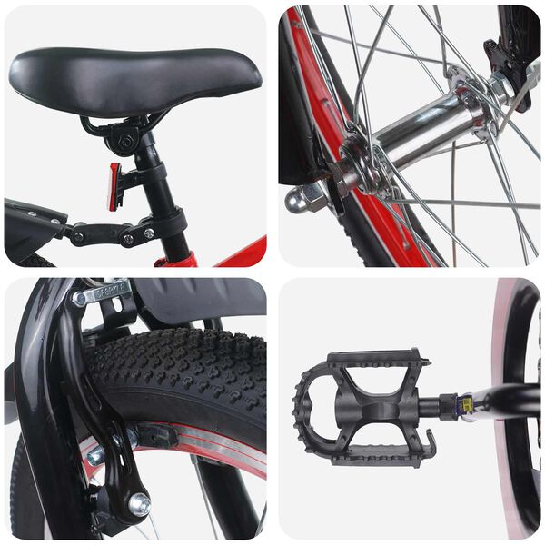 vidaXL Bicicleta Infantil 20 Polegadas para 6-11 Anos Azul Preto