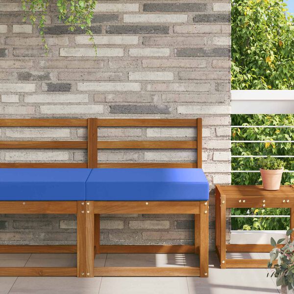 vidaXL Almofada para Sof&aacute; Externo Turquesa 60 x 60 x 8 cm Poli&eacute;ster