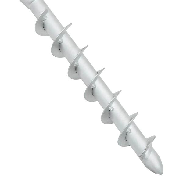 vidaXL Base de guarda-sol de enterrar com haste 16x16x52 cm a&ccedil;o