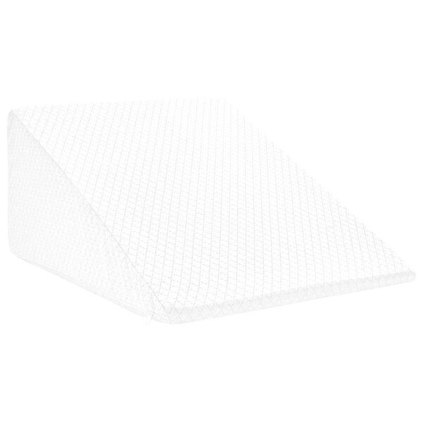 vidaXL Travesseiro para as Pernas Liso Branco 60 x 50 x 30 cm