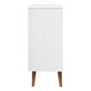vidaXL Arm&aacute;rio de gavetas MOLDE 40x35x82 cm pinho maci&ccedil;o branco