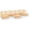 vidaXL 8 pcs conjunto lounge de jardim pinho maci&ccedil;o