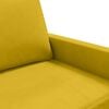 vidaXL Sofá de 3 lugares 180 cm veludo amarelo