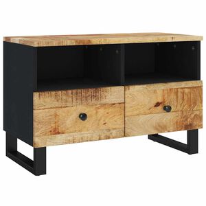 vidaXL M&oacute;vel de TV 70x33x46 cm madeira de mangueira maci&ccedil;a