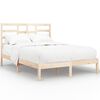 vidaXL Estrutura de cama king 150x200 cm madeira maci&ccedil;a