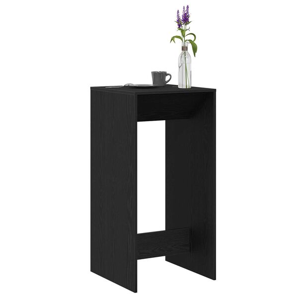 vidaXL Mesa de bar Carvalho Preto 51 x 50 x 103,5 cm