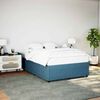 vidaXL Estrutura de cama 160x200 cm veludo azul