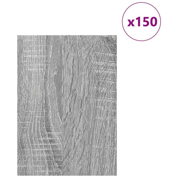 vidaXL Pain&eacute;is de Decora&ccedil;&atilde;o 150 pcs Cinza Sonoma 21 x 30 x 0,27 cm