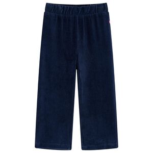 Cal&ccedil;as para crian&ccedil;as bombazina azul-marinho 104