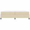 vidaXL Cama Box Creme 200 x 200 cm tecido