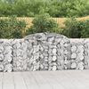 vidaXL Cestos gabião arqueados 13pcs 300x30x100/120 ferro galvanizado