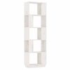 vidaXL Estante/divis&oacute;ria 51x25x163,5 cm pinho maci&ccedil;o branco